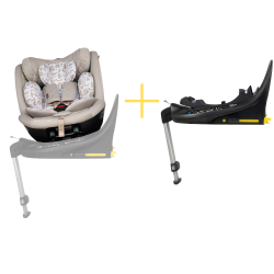 Fotelik Acorn All Stages i-Size (Whisper) + Baza obrotowa Acorn Family